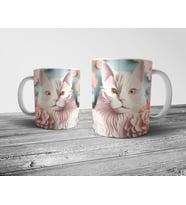 Pixxa Kedi Cat Optik İllüzyonlu Kupa Bardak Model 6