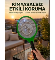 Hafif Ve Ergonomik Elektronik Böcek Öldürücü - Güvenlik Koruması İle Pil Kontrollü
