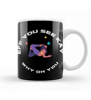 Eff You See Kay Why Oh You YOGA Kupa Bardak Porselen