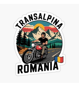 Transalpina Romania Retro Etiket Sticker yapıştırma 19CM