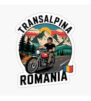 Transalpina Romania Retro Etiket Sticker yapıştırma 19CM