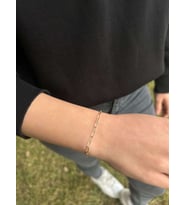 Altın Ataç Zincir Bileklik 14 Ayar