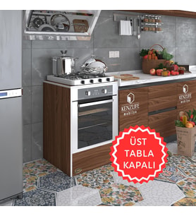 Kenzlife ankastre modülü kabini neon cvz fırın ocak dolabı sabit tabla (Karışık)