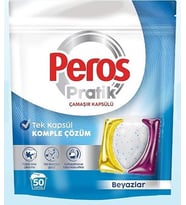 Peros Çamaşır Deterjanı Tableti (Kapsülü) Beyazlar Için 50 Adet