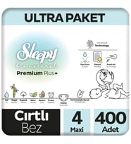 Sleepy 4 Beden Bio Natural Bebek Bezi Ultra Paket 100x4 400 Adet