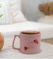BK Gift Kişiye Özel İsimli Anneler Günü Tasarımlı Pastel Pembe Middle Kupa Bardak, Anneye Hediye, Anneler Günü Hediyesi-6