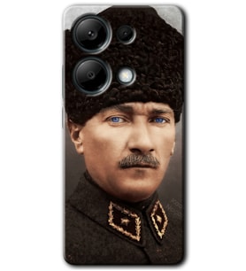 Redmi Note 13 Pro 4G Kılıf HD Desen Baskılı Kılıf - Başkomutan Atatürk