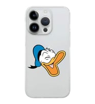 Apple iPhone 14 Pro Uyumlu Kamera Korumalı Tıpalı Kapak Donald Duck Tasarımlı ŞeffafKılıf