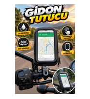 Su Geçirmez Gidon Telefon Tutucu – 360° Döner Motosiklet ve Bisiklet Standı