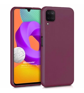 Microsonic Matte Silicone Samsung Galaxy M32 4G Kılıf Mor