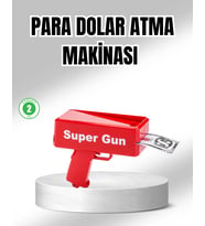Super Money Gun Para ma Tabancası Yüksek Atış Güçlü Kırmızı Model