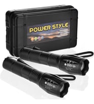 Power Style El Feneri USB Şarjlı Su Geçirmez Güçlü Işık