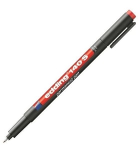 EDDING SİLGİLİ ASETAT KALEMİ ED14902 KIRMIZI