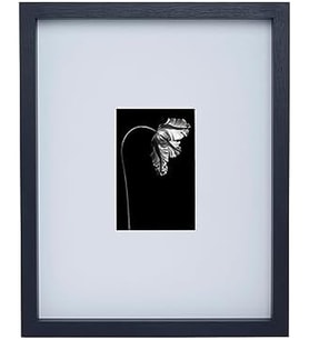 Mikasa Ahşap Galeri Duvar Çerçevesi, 11X14 Mat 10X6, 12X1.57X15 İnç, Siyah