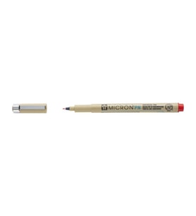 Sakura Pigma Micron PN Kırılmaz Esnek Uç Yazı ve Çizim Kalemi Red
