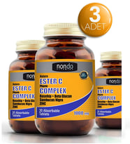 Nondo Ester C 1000 mg C vitamini Emilebilir 30 tablet 3 Adet