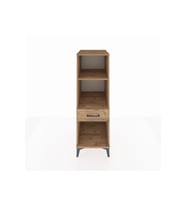 Kronos Dolap 2 Raflı Tek Çekmeceli 44x59x134 Çam-Çam