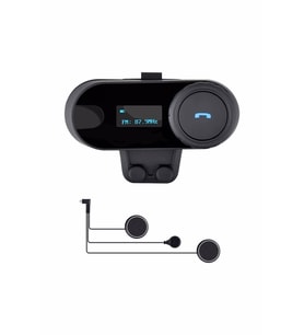 Pazariz Intercom 1km Telsiz Motosiklet Bluetooth Su Geçirmez Kask Kulaklık