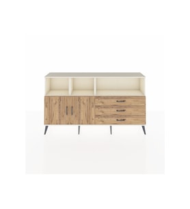 Arges Konsol 5 Raflı 3 Çekmeceli 2 Kapaklı 176x30x99 Aytaşı-Çam