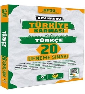 Tasarı Yayınları KPSS Türkiye sı Türkçe 20 Deneme