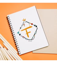 Baş Harf Tasarımlı Defter Kişiye Özel