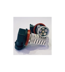 FEMEX Sis Led Ampul H8/11 2835 Chip 9W Led Ampul 66smd Ultra Parlak Mercekli MAVİ