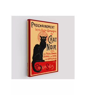 Siyah Kedi Tablosu - Le Chat Noir Theophile Steinlen-6431