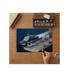 Savaş Gemisi - Askeri Gemi Tasarımı 240 parça Ahşap Puzzle Ahşap Kutuda MP03837