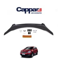 CAPPAFE Nissan Qashqai Ön Kaput Koruyucu Rüzgarlık 4mm Parlak Siyah 2007-2010
