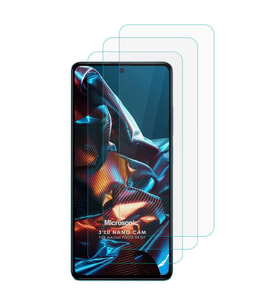 Microsonic Xiaomi Poco X4 GT Screen Protector Nano Glass Cam Ekran Koruyucu (3`lü Paket) (Renksiz)