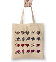 Chrome Hearts Holographic Metallic Hearts Pattern Bez Çanta Uzun Saplı