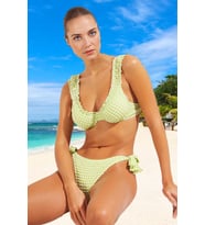 Modern Desenli Bikini Takımı Yüksek Konfor Yaz Koleksiyonu Esnek Kumaş UV Korumalı
