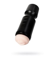 A-Toys by TOYFA Masturbator, Ağız, TPE, Siyah, 24 cm, 7,6 cm (Krem)