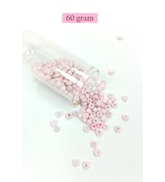 Dökme Cam Kum Boncuk Büyük Boy (6/0) 4 mm - 60 Gram - Toz Pembe - BNC113