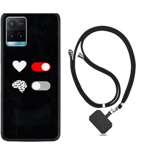 Vivo Y11S Y21S Y20 Y20S Y70 Kılıf Boyun Askılı Silikon Love Brain 1722