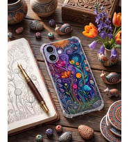 PrintiFy Redmi 9c ile Uyumlu Düşlerin Dansı Serisi Rüyalar Ötesi Tasarımlı Uv Baskılı Köşe Korumalı Antişok Kılıf