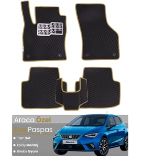 SEAT IBİZA (2017-2025) Uyumlu EVA Paspas Tam Set–Oto Paspas,Araca Özel,Kolay Montaj