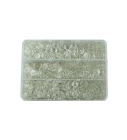 Plastik Şeffaf Çıt Çıt Düğme 100 Set 12.5 MM