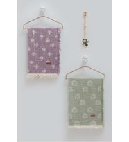 Caramell Basıc İkili Müslin Battaniye Emzik Askısı Üçlü Kutulu Set-100x120 Cm CRM.V8.2486