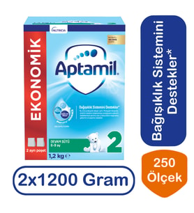Aptamil Devam Sütü 2 Numara 1200 gr 2 li Paket