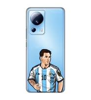 Xiaomi Mi 13 Lite Uyumlu Lionel Messi Desenli Şeffaf Telefon Kılıfı