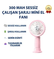 AUFN06 300mAh Sessiz Çalışan Taşınabilir Şarjlı Mini El Fanı