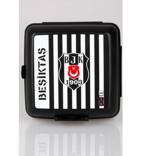 Beşiktaş Lisanslı Plastik Beslenme Kabı/Kutusu (Çizgili)