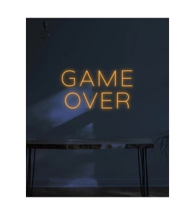 GAME OVER Yazılı Neon Tabela