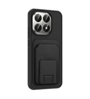Xiaomi 15T Kılıf TPU Malzemeli ve Deri Dokulu Şık NexaCard Premium Kapak (Siyah)