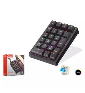 Nodar QS500 Kablolu Numerik Mekanik Klavye 21 Tuşlu RGB Siyah
