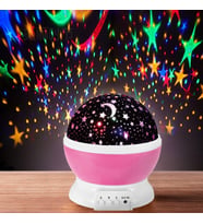 Dönen Projeksiyon Gece Lambası Star Master Ay Yıldız Duvar Led
