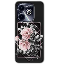 İnfinix Hot 40i Kılıf HD Desen Baskılı Kılıf - Retro Çiçek 1