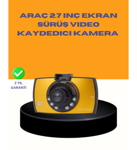 Araç Ön Kamera Full Hd Kayıt Ve G Sensor Özellikli