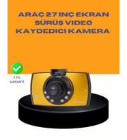 Araç Ön Kamera Full Hd Kayıt Ve G Sensor Özellikli